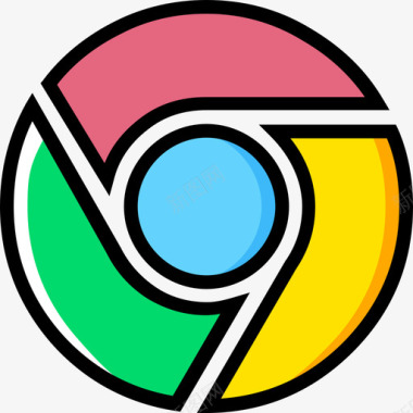 谷歌谷歌Chrome社交媒体4黄色图标图标