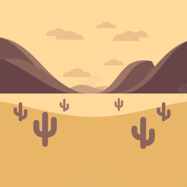 沙漠背景图标