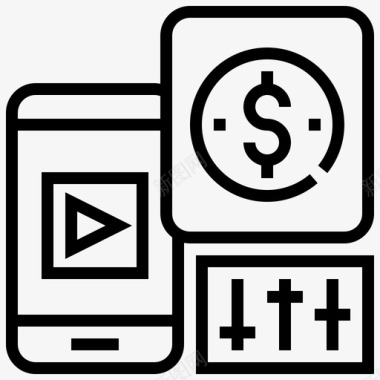 手机抖音应用移动应用程序调整货币图标图标