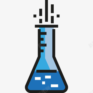 化学刺激性化学教育17线性颜色图标图标