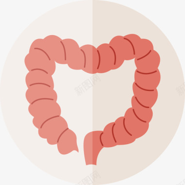 支撑人体肠道医学人体图标图标