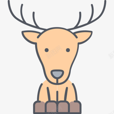 鹿鹿自然4颜色图标图标