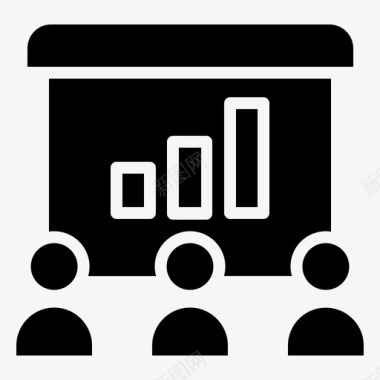 演示分析图表会议图标图标