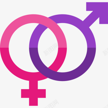 性别定型扁平图标图标