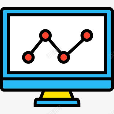 技术素材统计技术在线业务收集图标图标