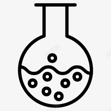 科技白色背景管烧杯化工图标图标