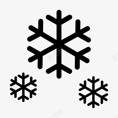下雪下雪圣诞节天气预报图标图标