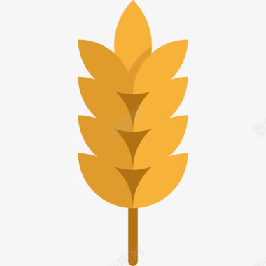 小麦秋季元素4平坦图标图标
