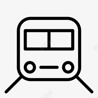 公共交通标识火车公共交通铁路图标图标