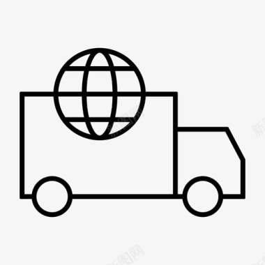 国际运输货物交货图标图标