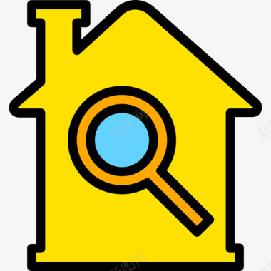 房子房地产11号黄色图标图标