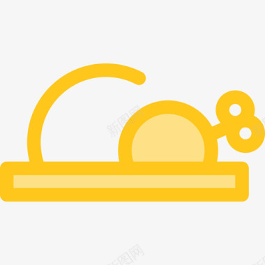 烤鸡食品和餐厅7黄色图标图标