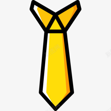 领带办公室8黄色图标图标