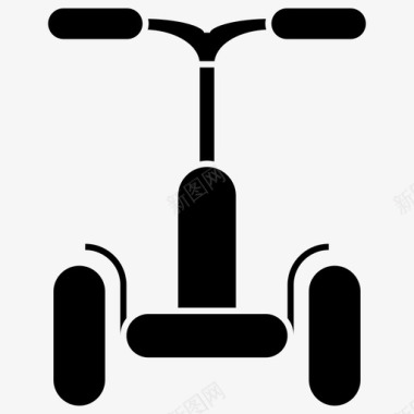 滑板车自行车电动滑板车图标图标