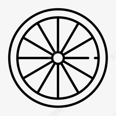 车轮自行车轮胎自行车车轮图标图标