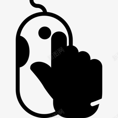 鼠标手势4填充图标图标