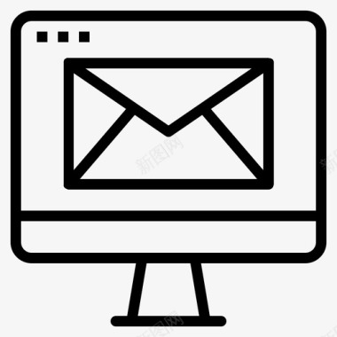 邮件标志邮件计算机联系人图标图标