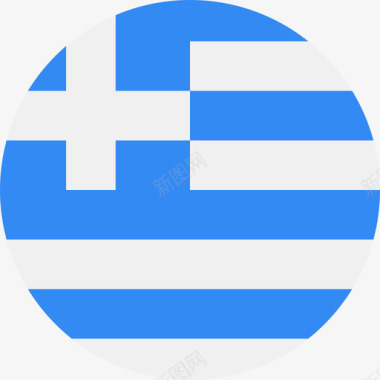 希腊希腊国旗圆形图标图标