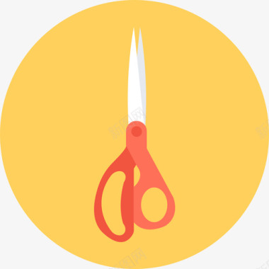 剪刀剪刀现代教育循环图标图标