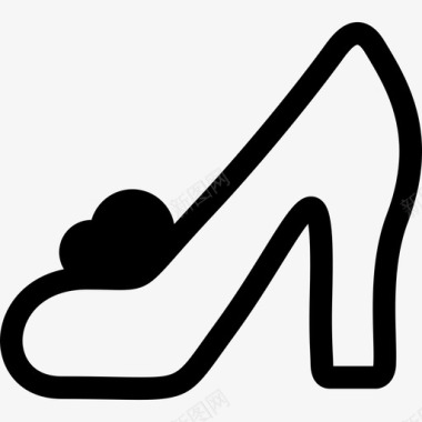 灰姑娘鞋时尚童话系列图标图标