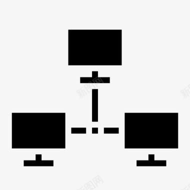 矢量系统局域网计算机互联网图标图标