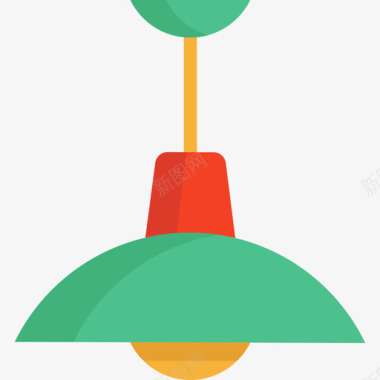 宫廷吊灯枝形吊灯家具平面颜色图标图标