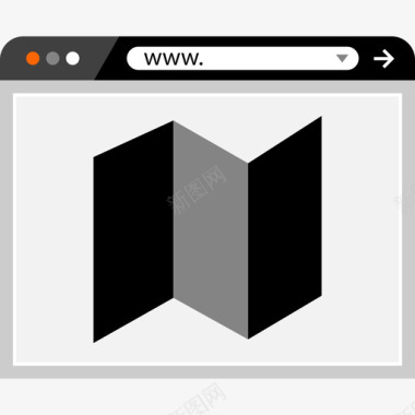 浏览器栏浏览器web浏览器3平面图标图标