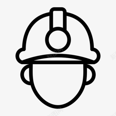 洞穴探险者头盔制服图标图标