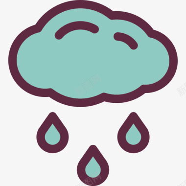 雨秋元素2线条色彩图标图标