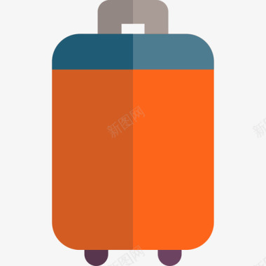 彩色小球手提箱商务和办公用彩色平板图标图标