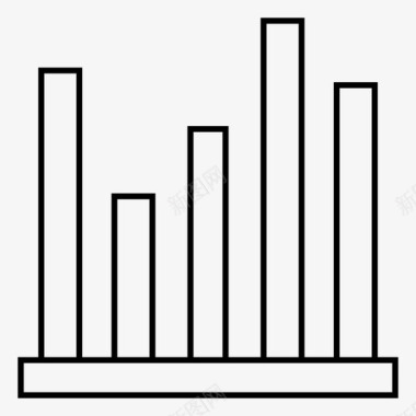 业务增长图表条形图增长图标图标