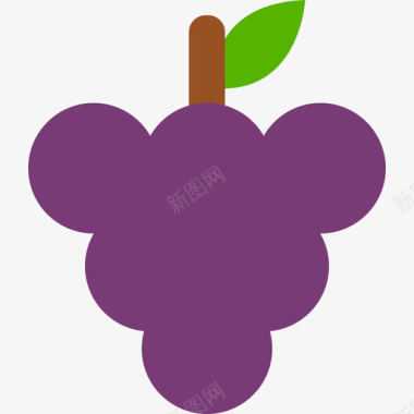 葡萄串葡萄食品水果和蔬菜图标图标