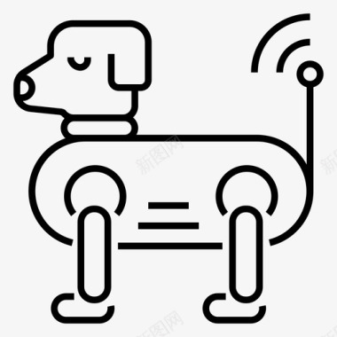 机器狗创新智能图标图标