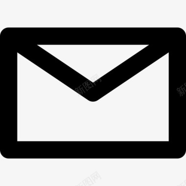 电子邮件商务和办公室线性直线图标图标