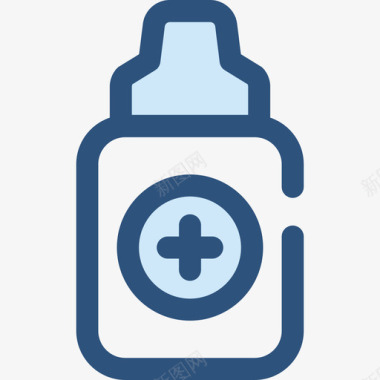 蓝色墨滴滴医院10号蓝色图标图标
