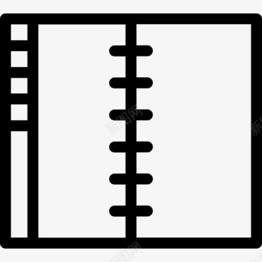 学习元素装饰背景矢量日记学习元素线性图标图标