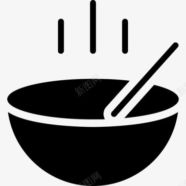 汤食品图标系列填充图标