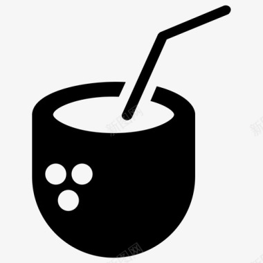 椰子饮料椰子汁椰子奶图标图标