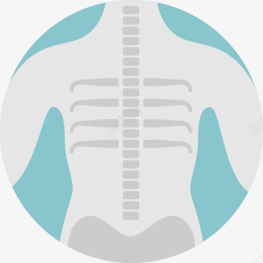 光图片X光科学6平面图标图标
