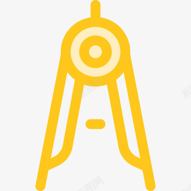 指南针工具10黄色图标图标