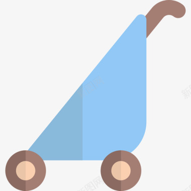 婴儿推车婴儿推车婴儿和玩具2扁平图标图标