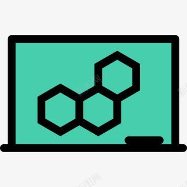 空间科技感黑板空间与科学2颜色图标图标
