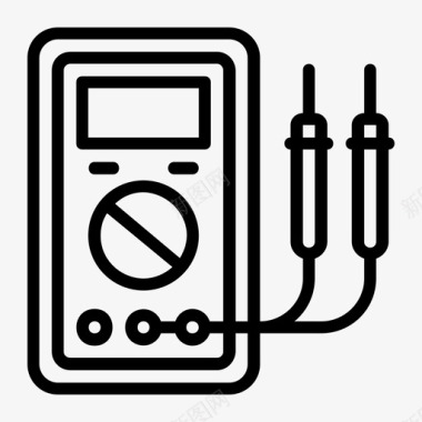 矢量工程运土车电压表电流表电力图标图标