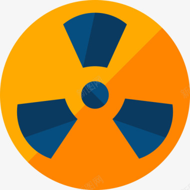 核化学扁平图标图标