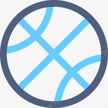 篮球运动6彩色图标图标