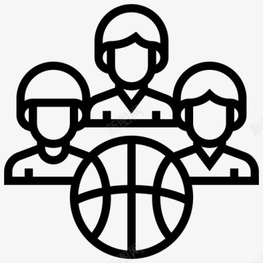 优秀小组团队篮球小组图标图标