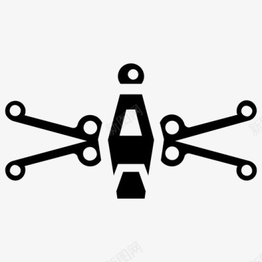 x翼战斗机飞机太空战斗机图标图标