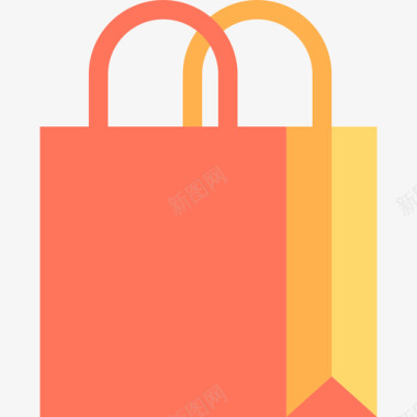购物袋印花2扁平图标图标