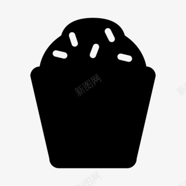 纸杯蛋糕面包房甜品图标图标