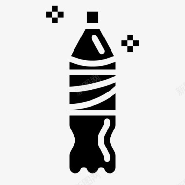 火花火花瓶子可乐图标图标
